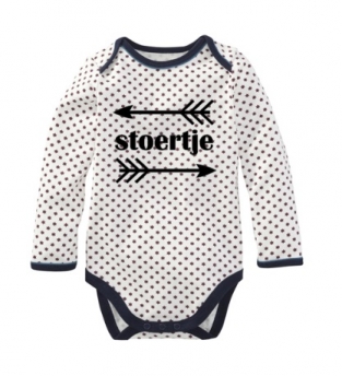 Romper met applicatie stoertje